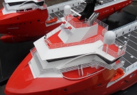 customized model of Platform Supply Vessel of type STX PSV 09 CD & Multipurpose Supply Vessel of type UT 755L